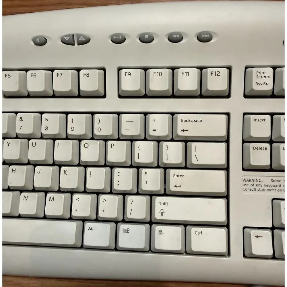 Logitech Cordless iTouch Keyboard w/ Receiver PS/2 Vintage Untested Clean